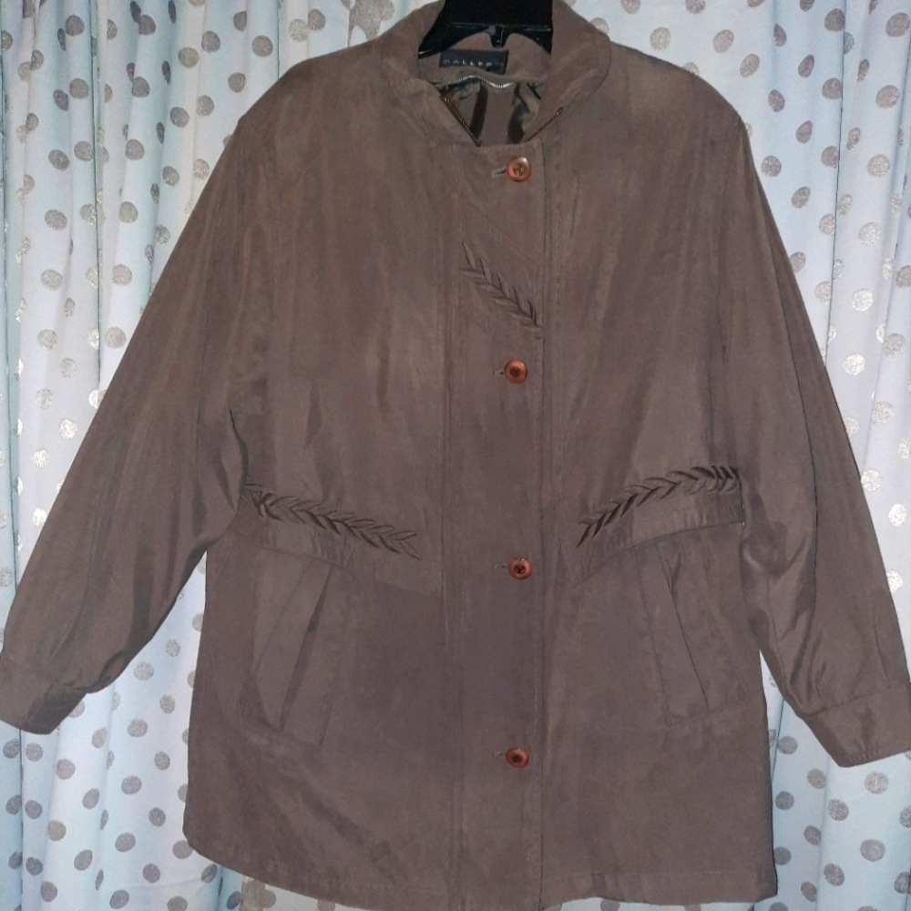 GALLERY Utility Jacket with Cinched Waist M